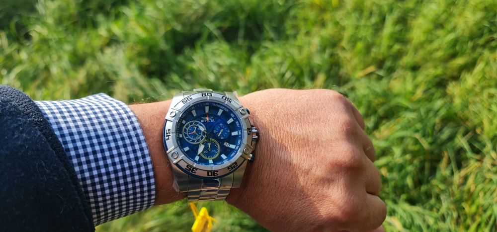 Z przeceną pod Zajączka 1050 pln-150 pln Invicta Aviator Srebrny/Grana