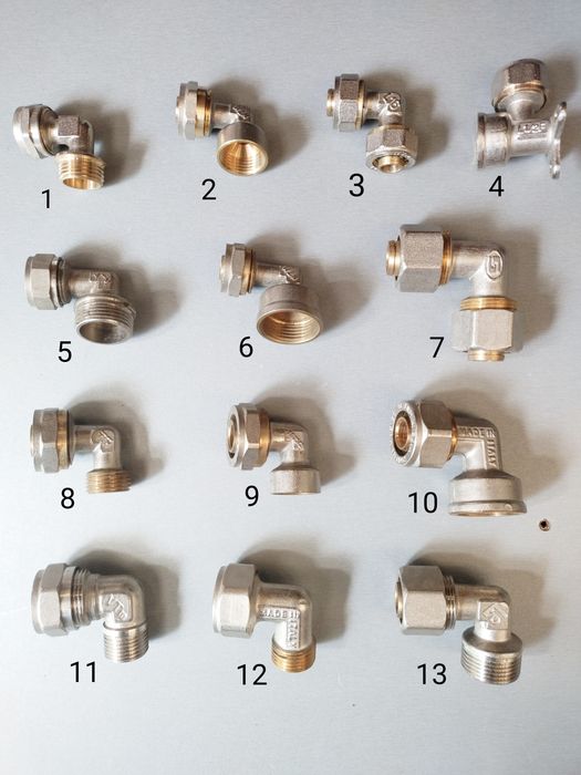 Кран переходник муфта угол тройник крестовина металопласт труба