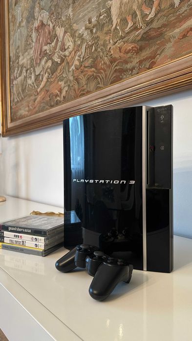 Playstation 3 PS3 + Comando + Jogos
