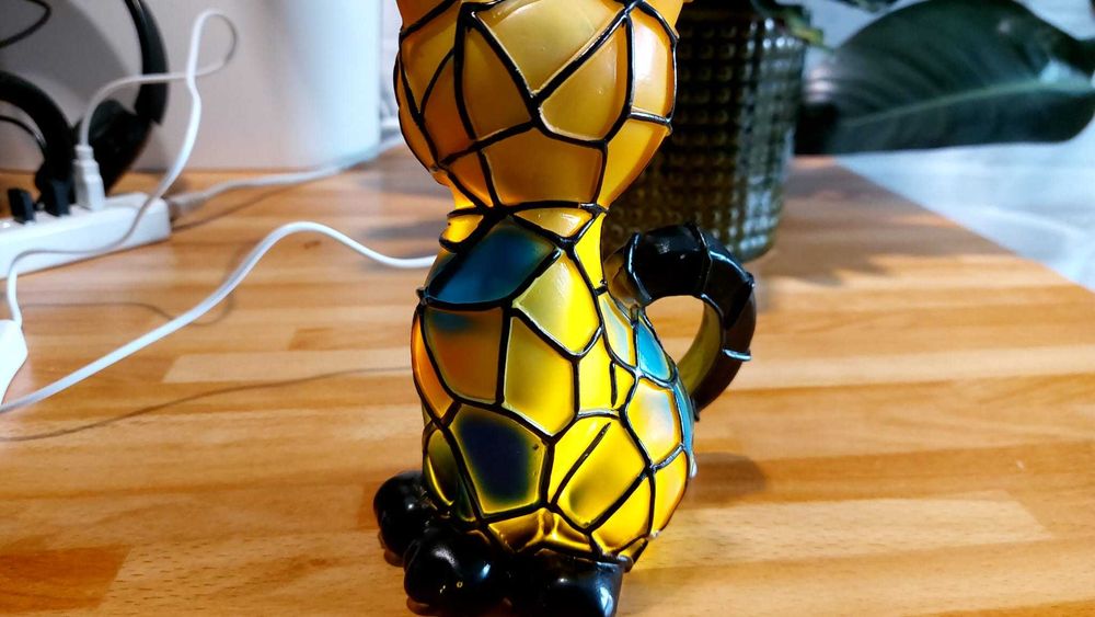 Candeeiro LED em Forma de Gato – USB – Plástico