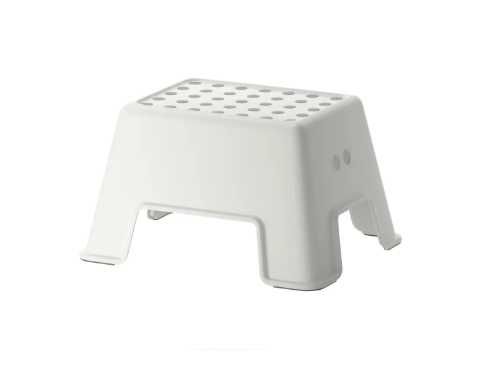 Дитяча підставка, табуретка підставка, біла, ІКЕА BOLMEN