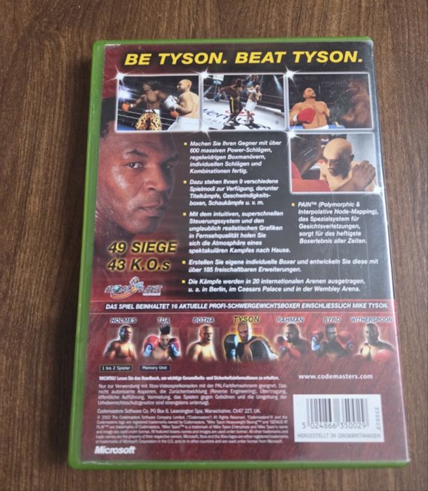 Mike Tyson xbox classic