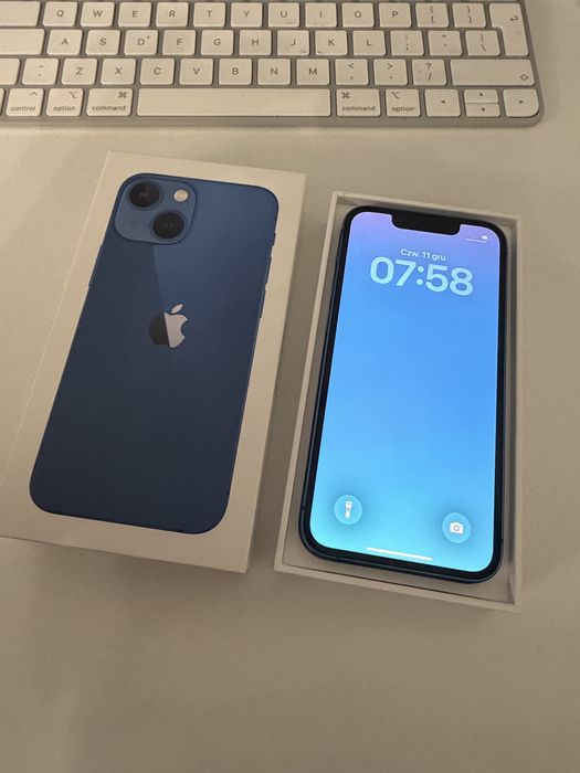 # iPhone 13 Mini 128gb Blue Idealny Bateria 100%