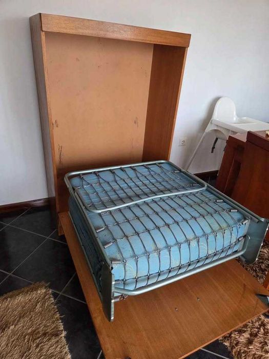 Cama Solteiro - Móvel cama solteiro com colchão -