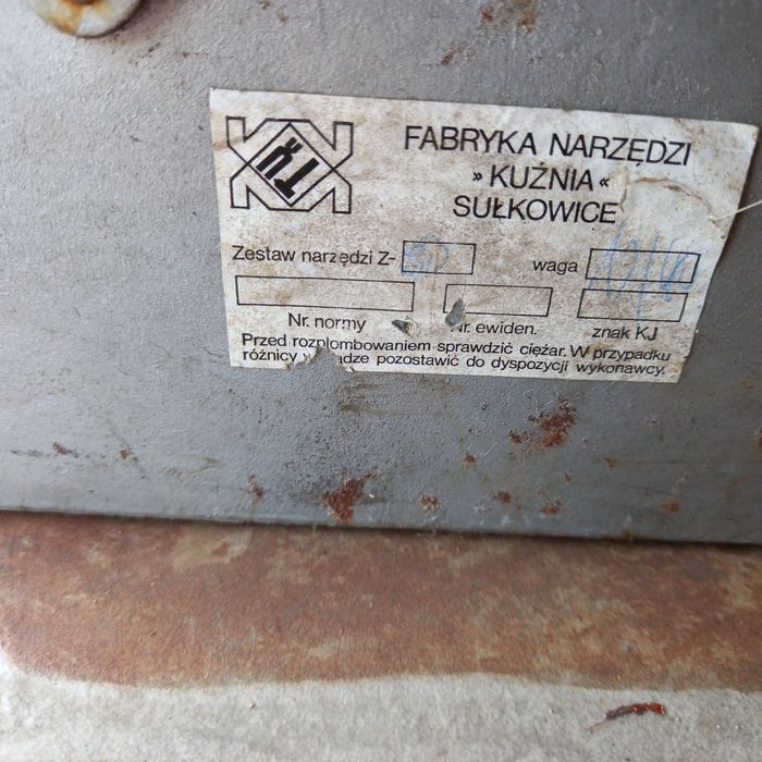 Skrzynka metalowa na narzędzia,,Kuźnia,,Sułkowice