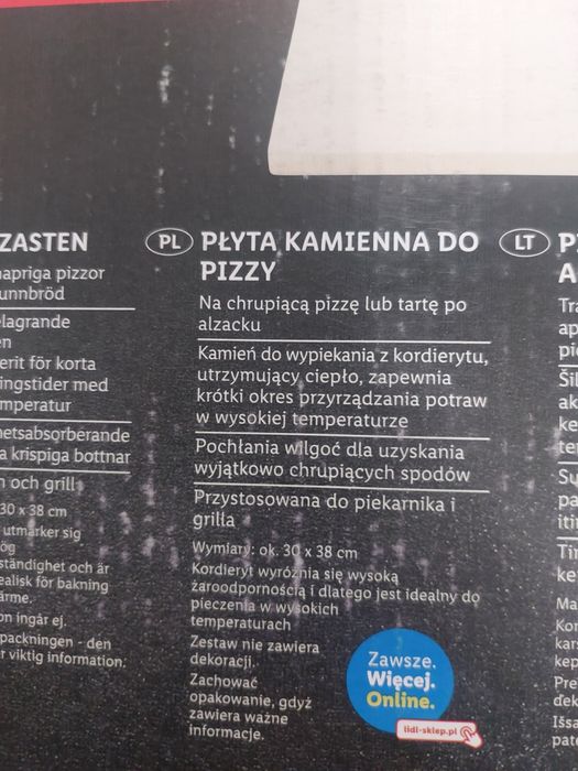 Plyta kamienna do pizzy
