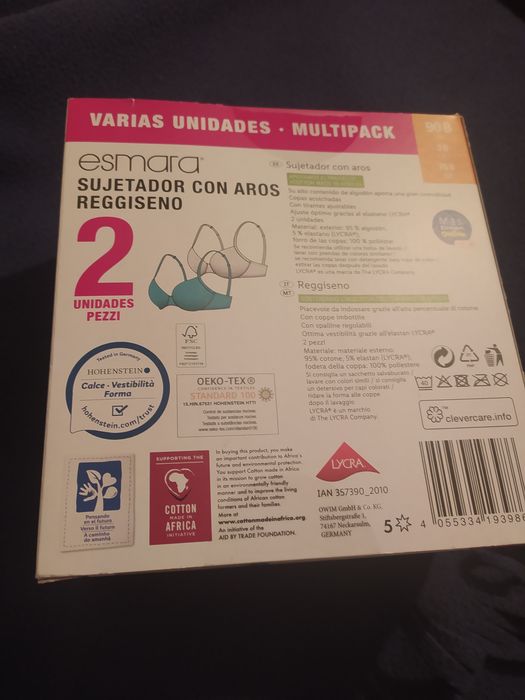 Conjunto de 2 soutiens, novo em caixa