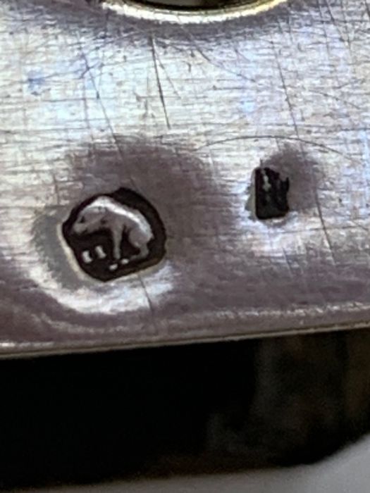 Capa em prata Javali para caixa de fósforos