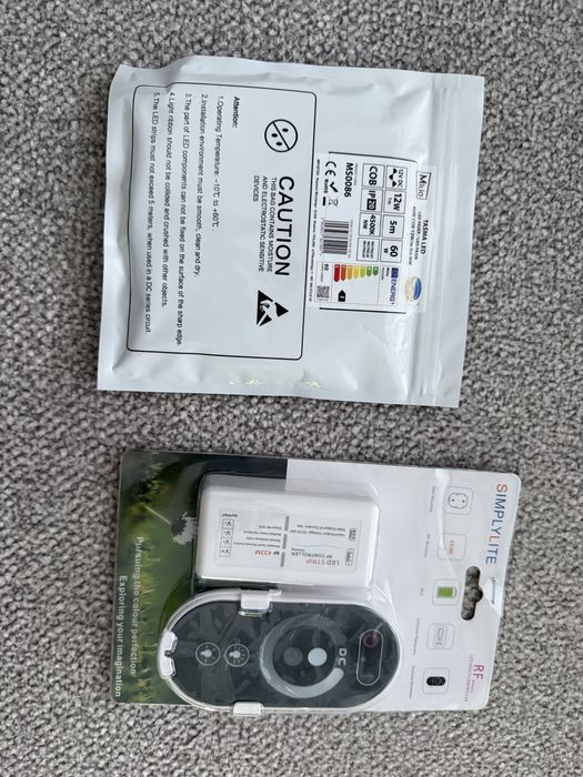 Zestaw- Listwa Led COB 5m wraz ze ściemniaczem radiowym 12V