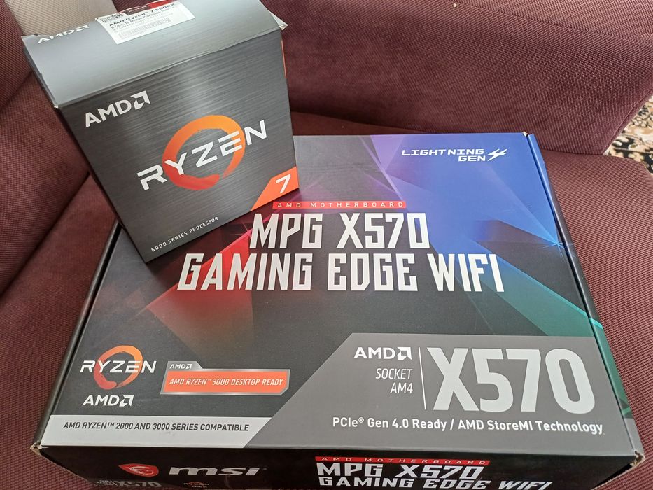 Msi X570wi fi+Ryzen 5800x+32GB G-Skill
