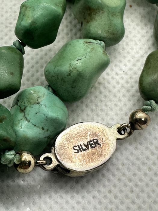 Бусы бирюза серебро старый китай