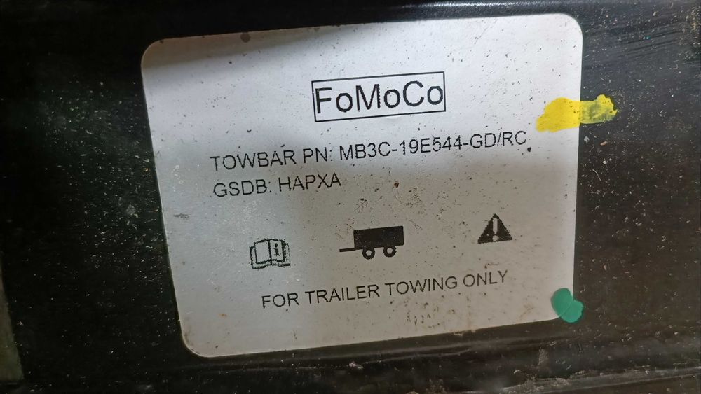 Hak holowniczy Ford Ranger VW Amarok - oryginał