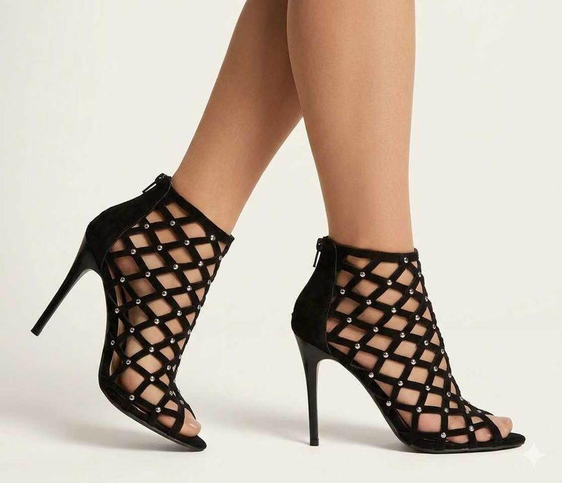 Nowe plecione buty 37 High heels 24,5 cm wkładka