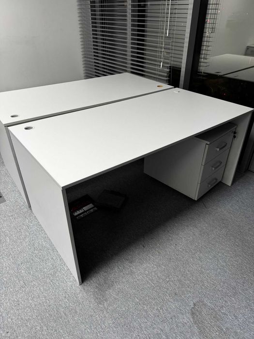 Biurko szare 160x80 biurka stół stoły do biur szkół domu