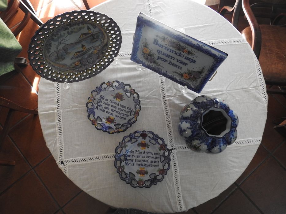Peças antigas decorativas Faiança Alcobaça -  BAIXA DE PREÇO