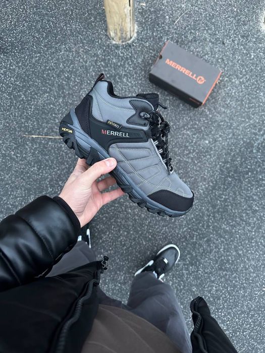 Зимові ТЕРМО кросівки MERREL MOC II сірі / є ОПТ