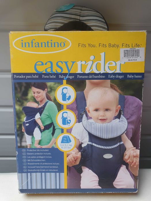 Nosidełko dla niemowlaka easy rider infantino +GRATIS BoboVita