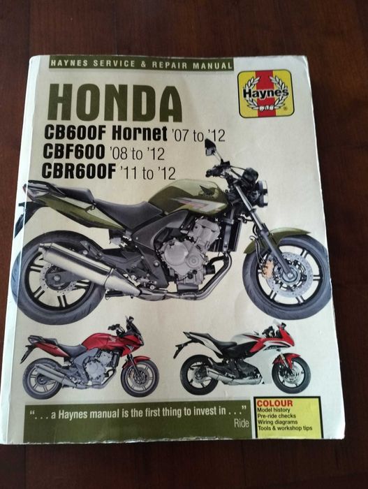 Haynes - Honda CB600F Hornet, CBF600 e CBR600F (manual técnico)