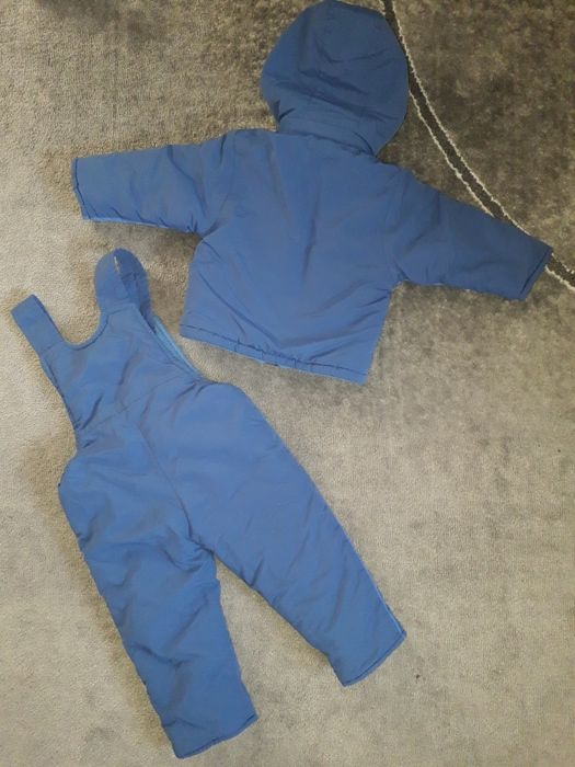 Зимовий комбінезон комплект для хлопчика 68см