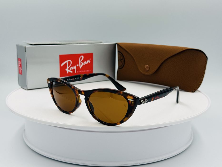 Солнцезащитные очки Ray-Ban Nina RB 4314 710/12 Havana-Brown 54мм стекло
