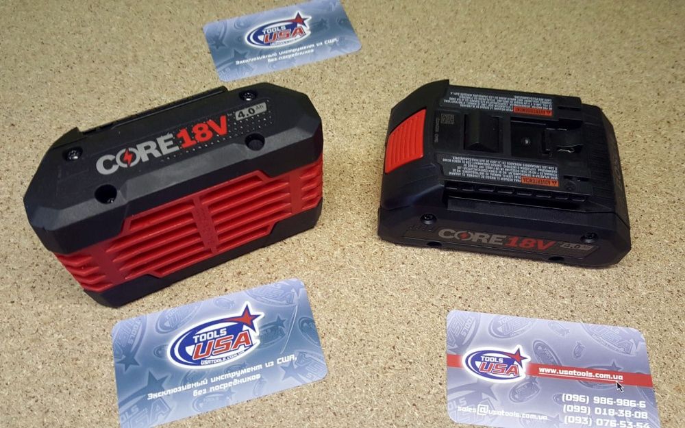 Премиум аккумулятор 18В Li 4.0 Ач CORE18V Bosch GBA18V40