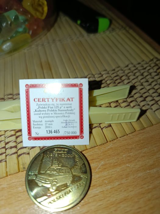 Monety z certyfikatem