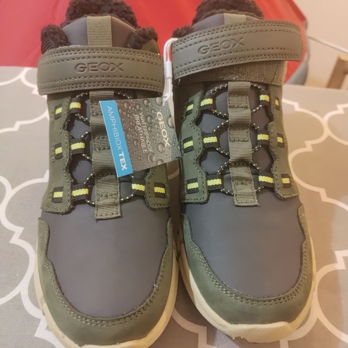 Buty Geox J flexjer kolor khaki r.38