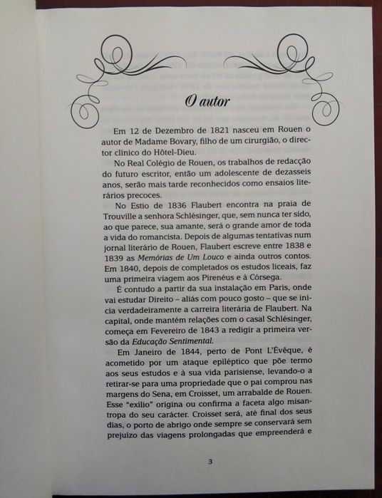 Livro "Madame Bovary" - Gustave Flaubert