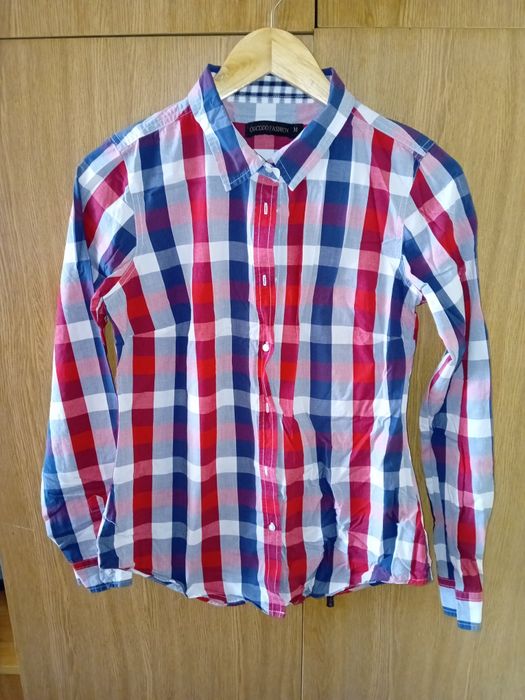 Koszula damska w kratę rozmiar M