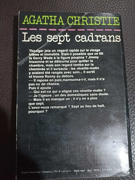 Agatha Christie "Lês sept cadrans"