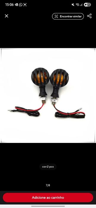 Piscas moto led estilo retro/chopper