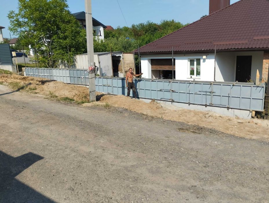 Фундамент под домома и заборы