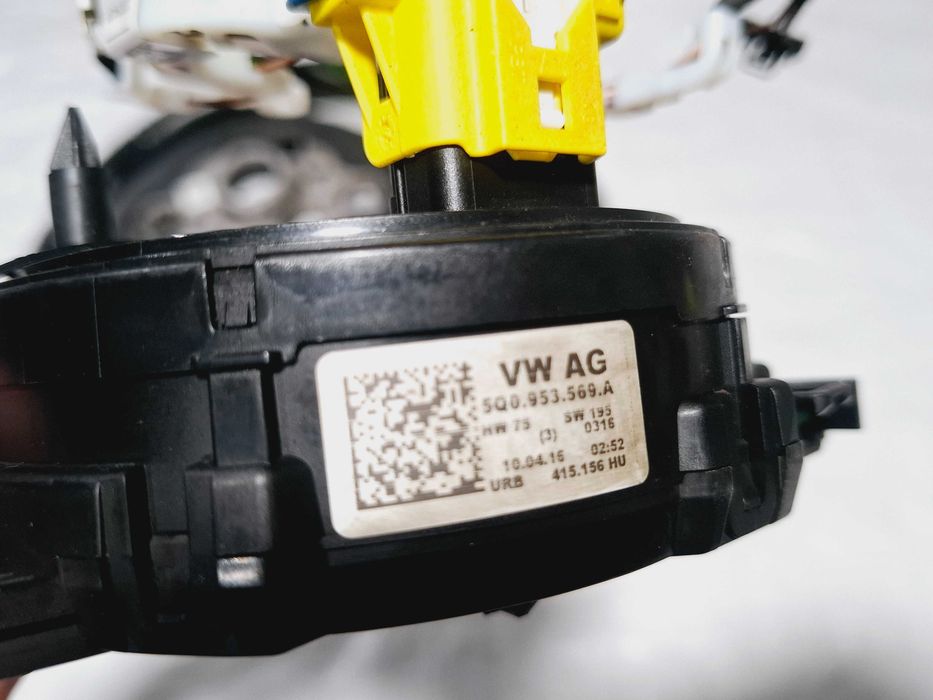 kierownica skórzana taśma zwijak moduł tempomat vw golf vii 7 zestaw