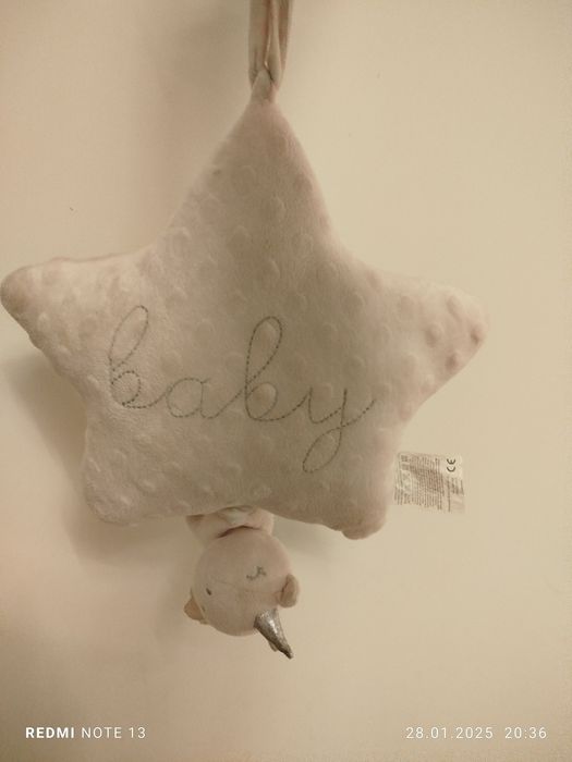 Pluszowa gwiazdka z unicornem - pozytywka