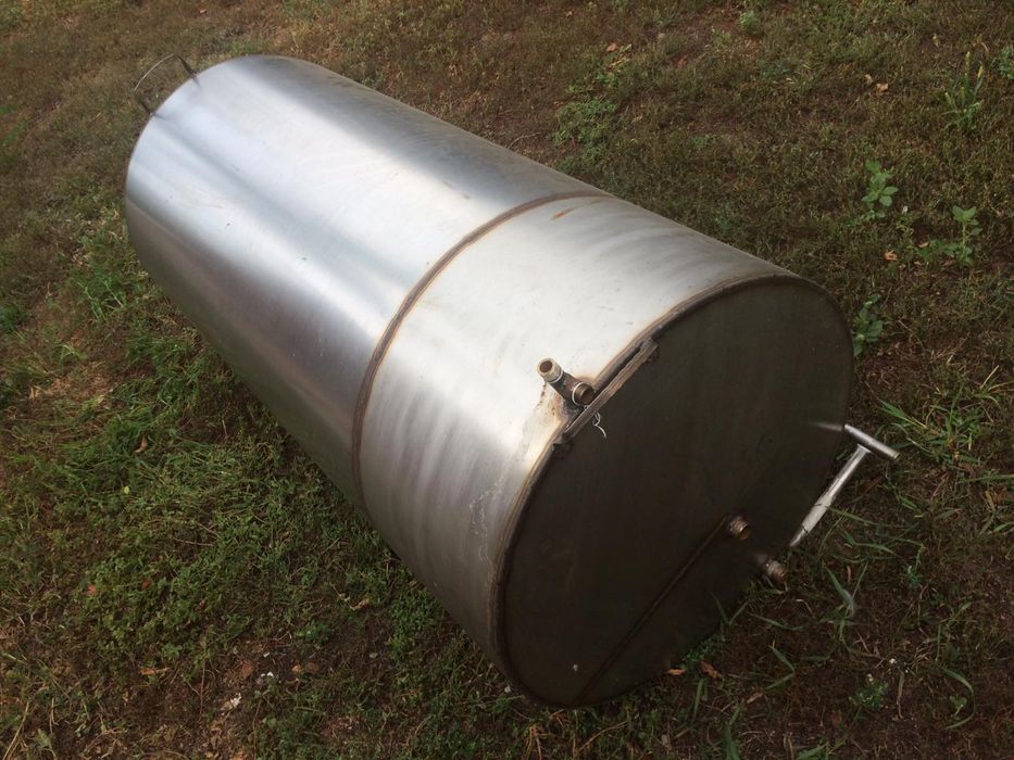 Бак с змеевиком из нержавейки трубы расширительный бак.