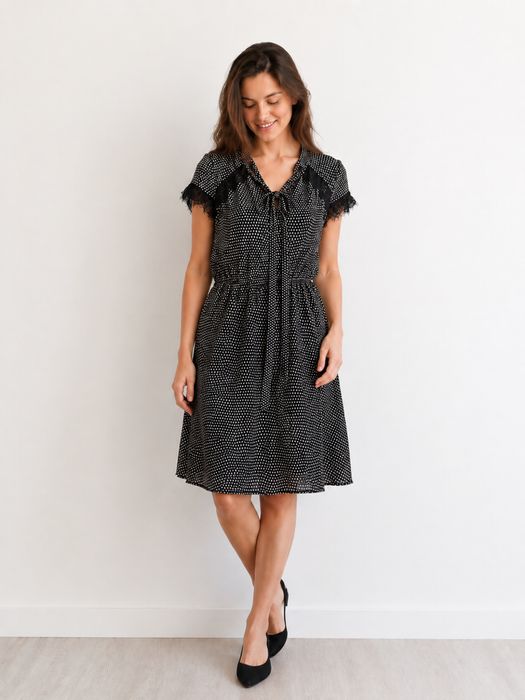 Elegancka letnia sukienka Taranko 38 czarna