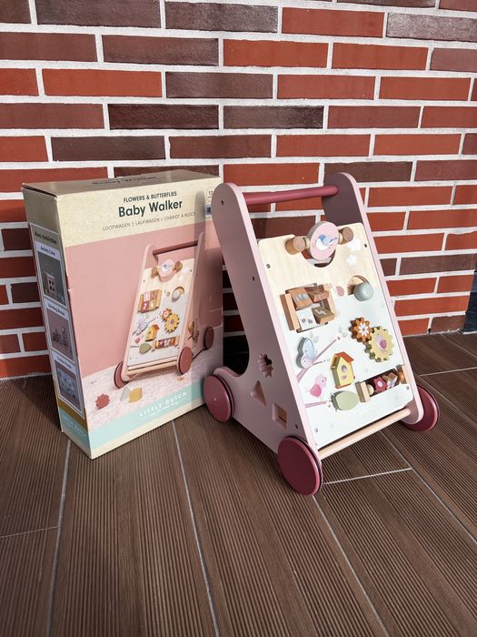 Andarilho de atividades Little Dutch rosa