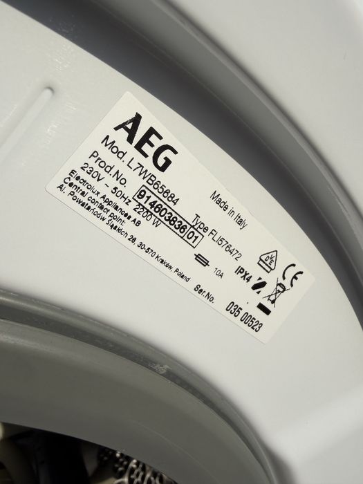 Пральна машина вузька 2/1 8/4кг AEG L7WB65684