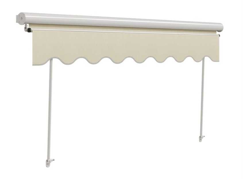 toldo manual semi caixa 2.5x2.5cm beje