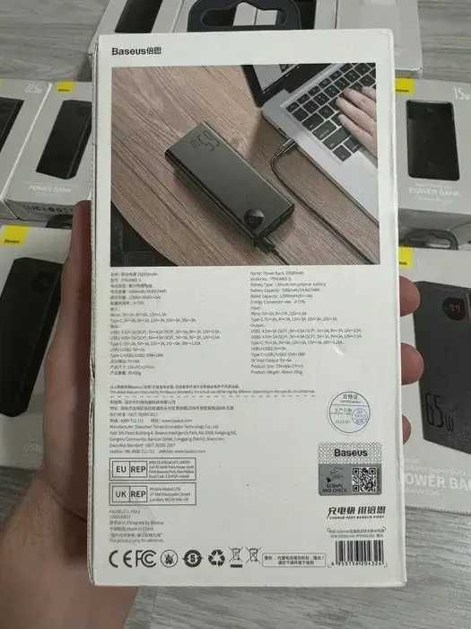 Павербанк Hoco DB03 Endure Power Bank 10 100000mAh 65W реальна ємкість