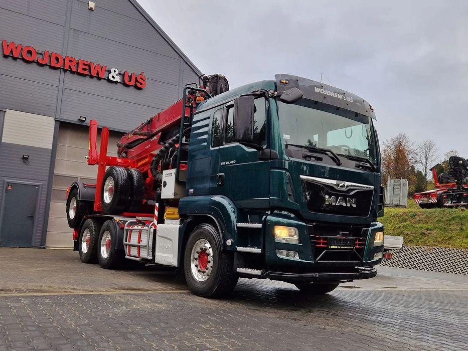 MAN do drewna drzewa lasu kłoda stos naczepa doll  Volvo FH 540KM do drewna drzewa lasu stosu kłody