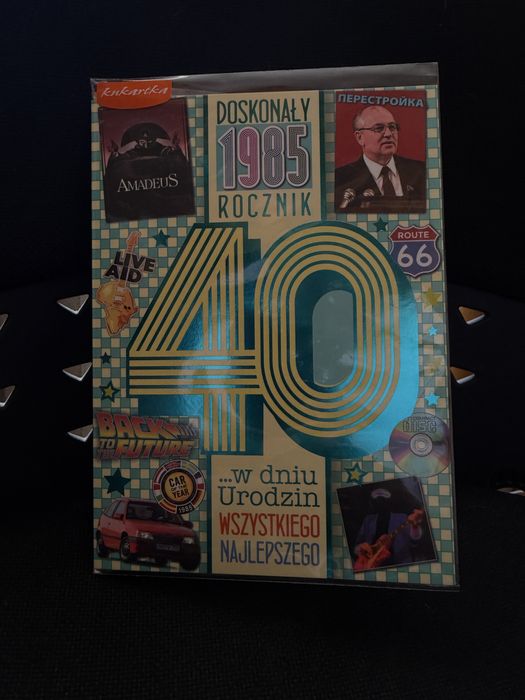 Kartka na 40 urodziny dla urodzonych w 1985 roku, Kukartka V-118