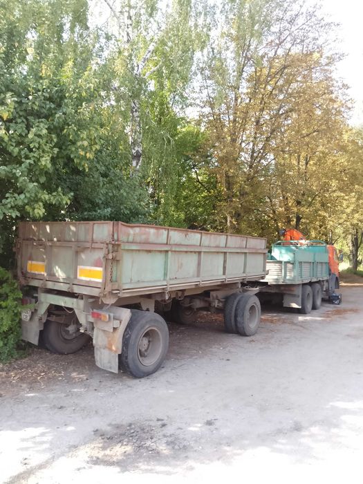 Маніпулятор на базі Камаз 55102 з  причіпом