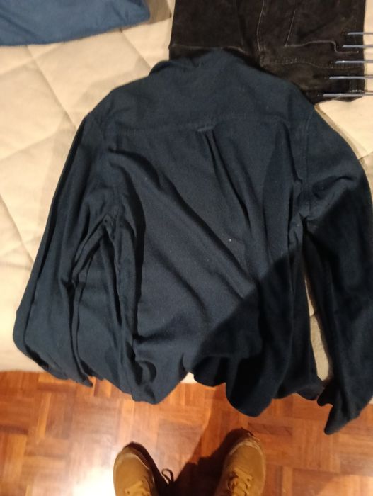 Camisa azul-marinho tamanho M (38)