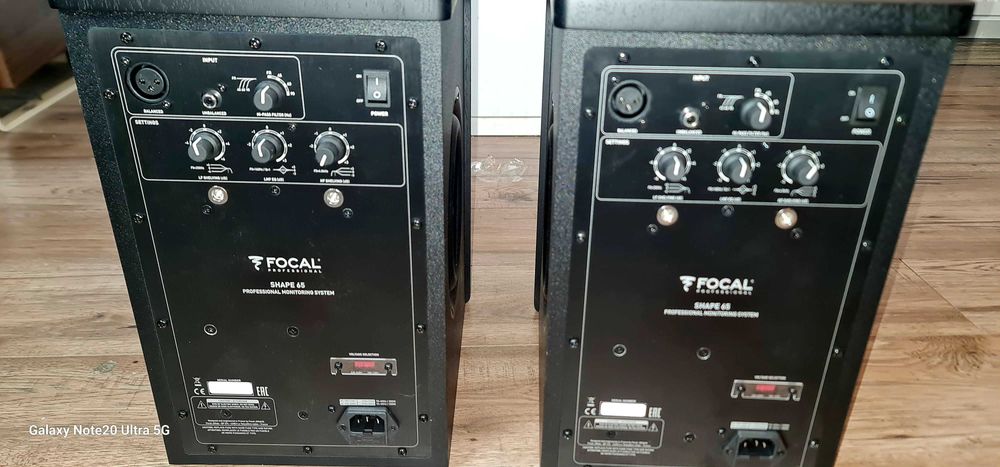 Monitory studyjne Focal Shape 65, stan jak nowe, 2 szt, gwarancja