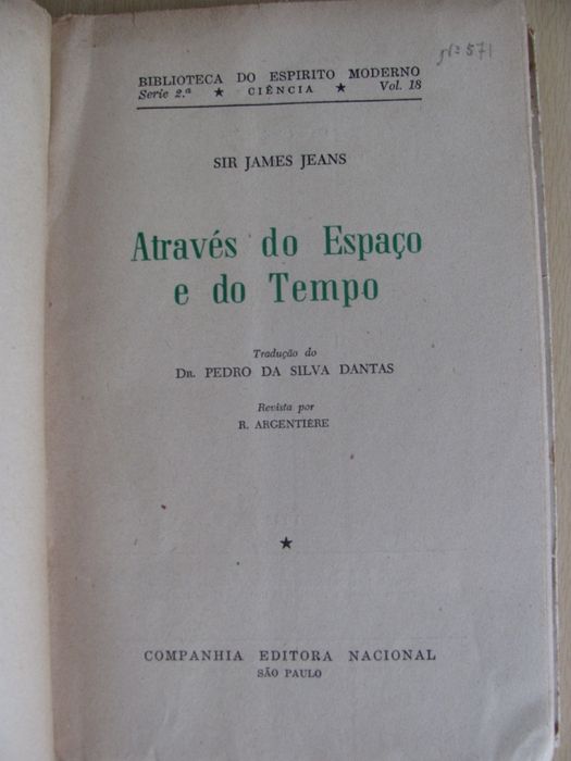 Através do espaço e do tempo de James Jeans