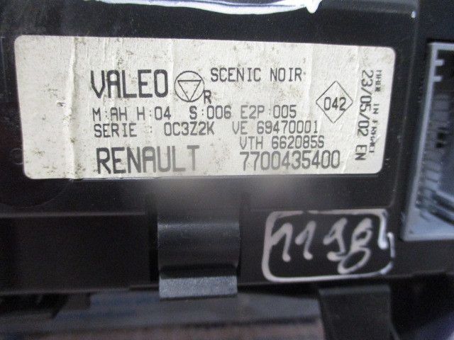 Comando chauffage / sofagem RENAULT Scénic I (JA0/1_)