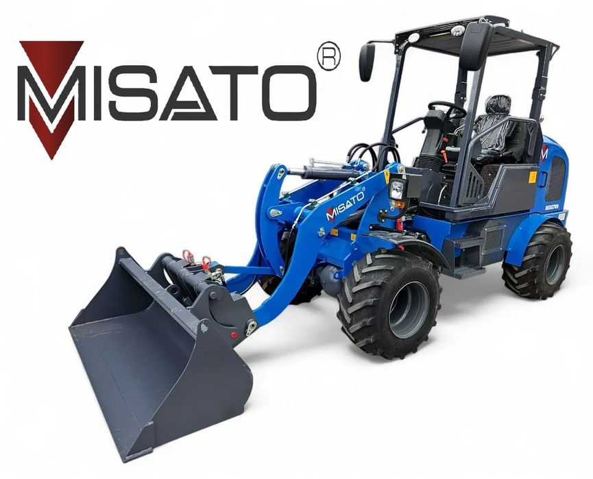 MISATO Mini 780  Ładowarka przegubowa silnik 54KM 4 cylindry 1000kg!!! łyżka STD