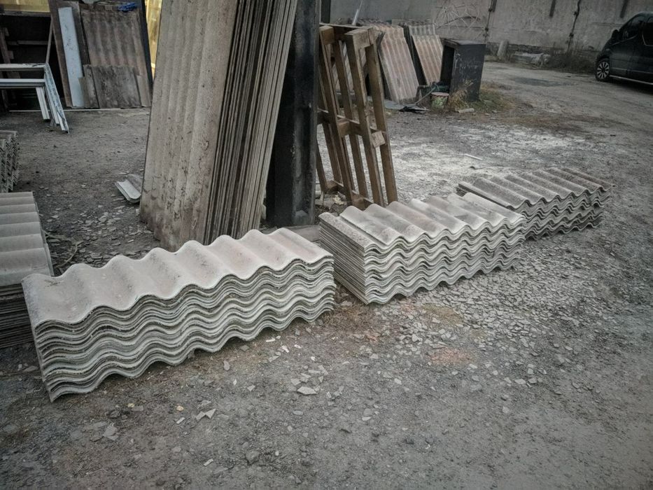 Шифер (бу) -грядки, 0.3м*1м. 100шт. доставка