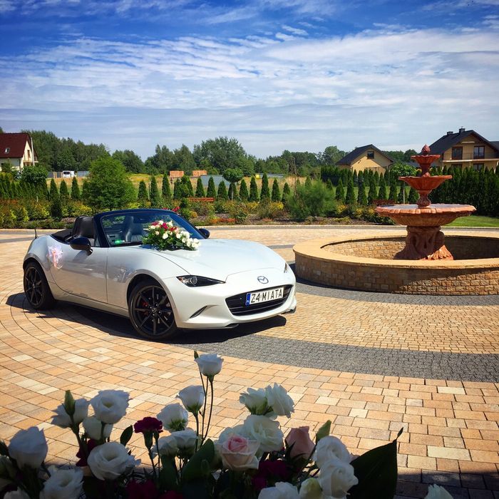 Wynajem Kabriolet samochód do ślubu Mazda MX-5 roadster cabrio
